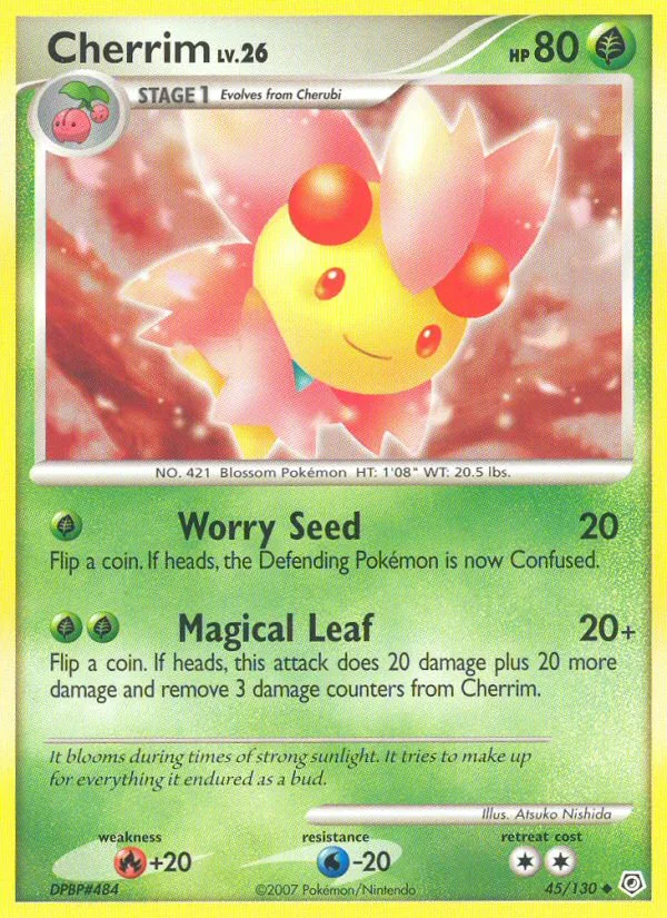 Cherrim #45 Diamond & Pearl Pokemon card