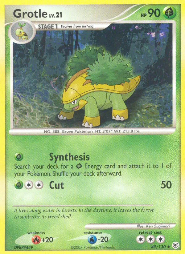 Grotle Diamond & Pearl card