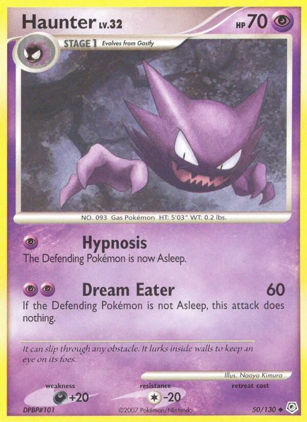 Haunter #50 Diamond & Pearl Pokemon card