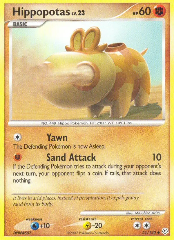 Hippopotas Diamond & Pearl card