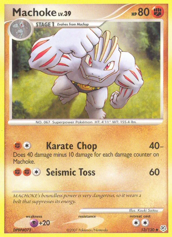 Machoke Diamond & Pearl card