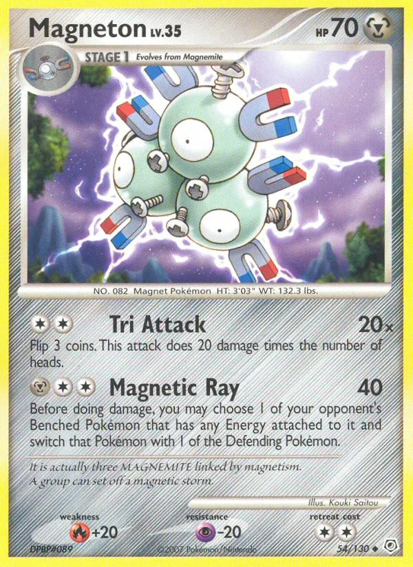 Magneton #54 Diamond & Pearl Pokemon card