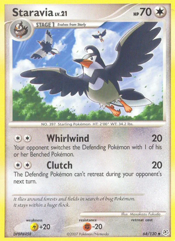 Staravia #64 Diamond & Pearl Pokemon card