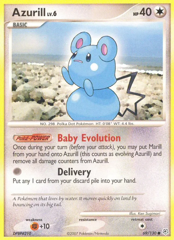 Azurill #69 Diamond & Pearl Pokemon card