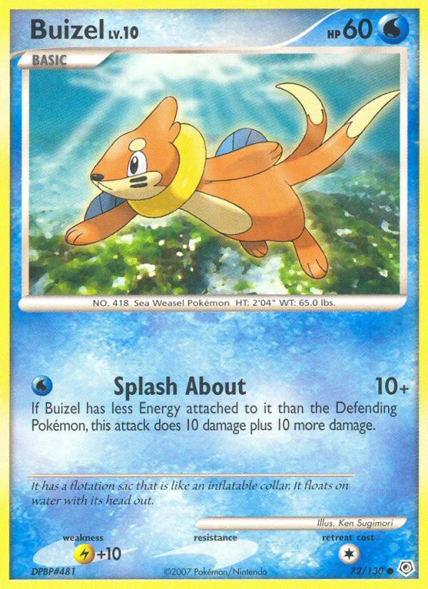 Buizel Diamond & Pearl card