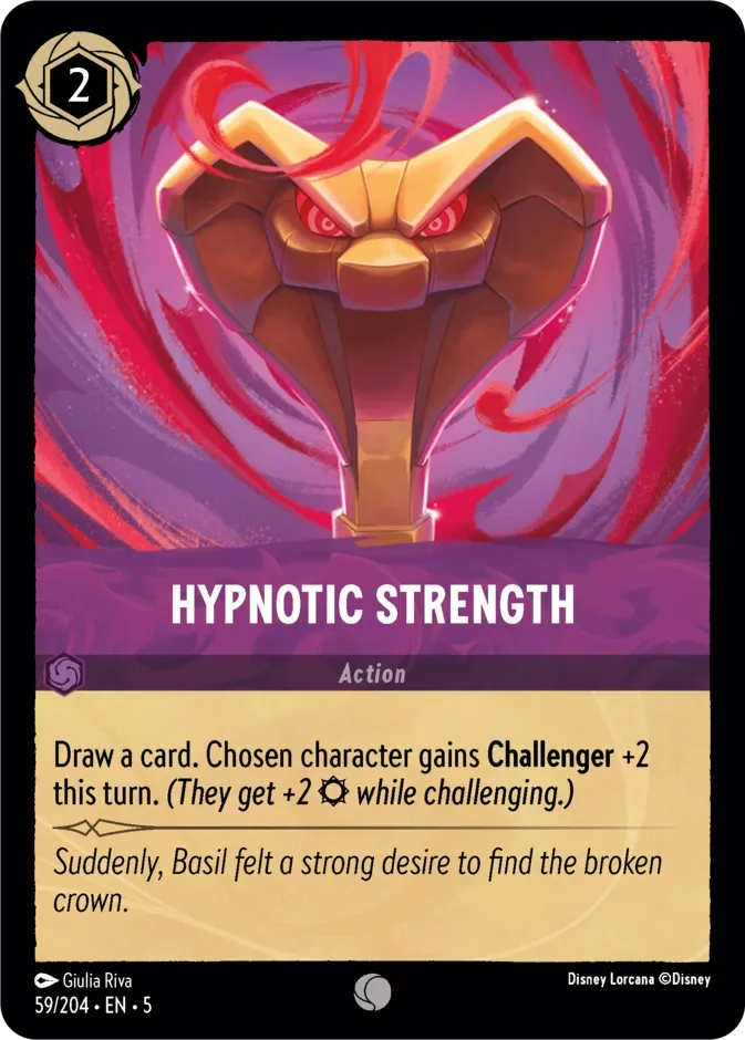 Hypnotic Strength #59 Shimmering Skies Disney Lorcana card