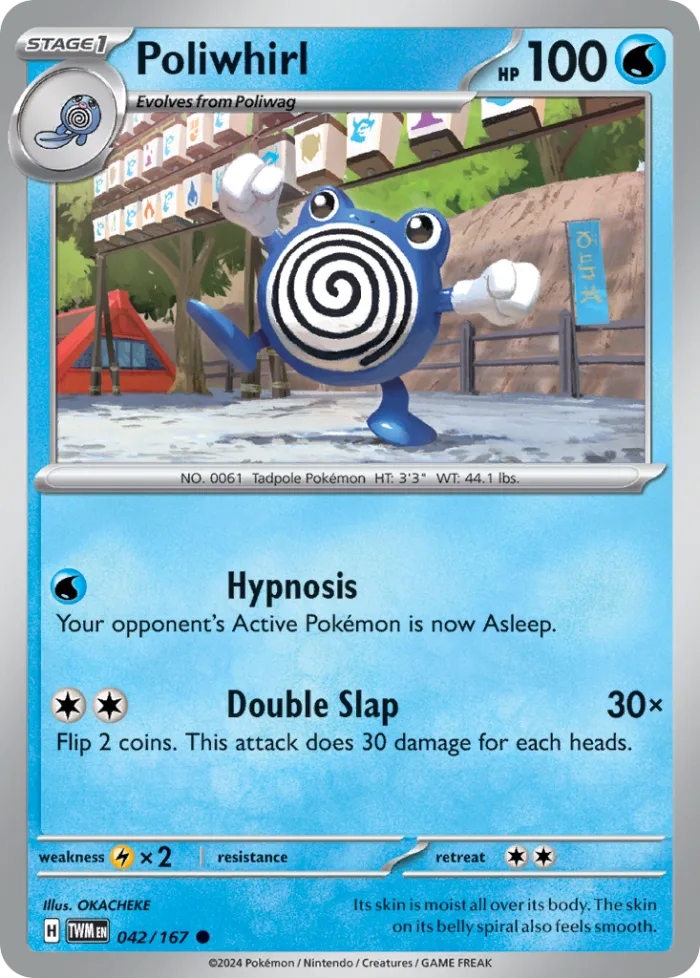 Poliwhirl #42 Twilight Masquerade Pokemon card