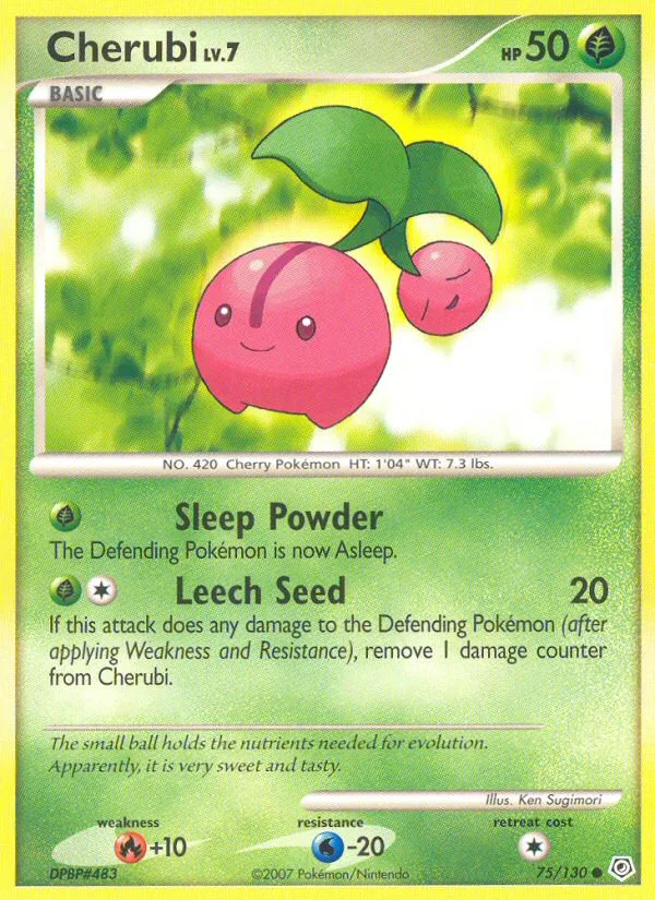 Cherubi #75 Diamond & Pearl Pokemon card