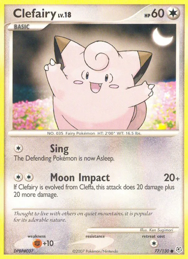 Clefairy Diamond & Pearl card