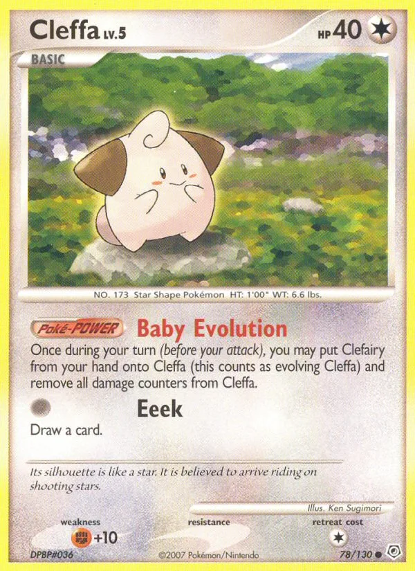 Cleffa #78 Diamond & Pearl Pokemon card