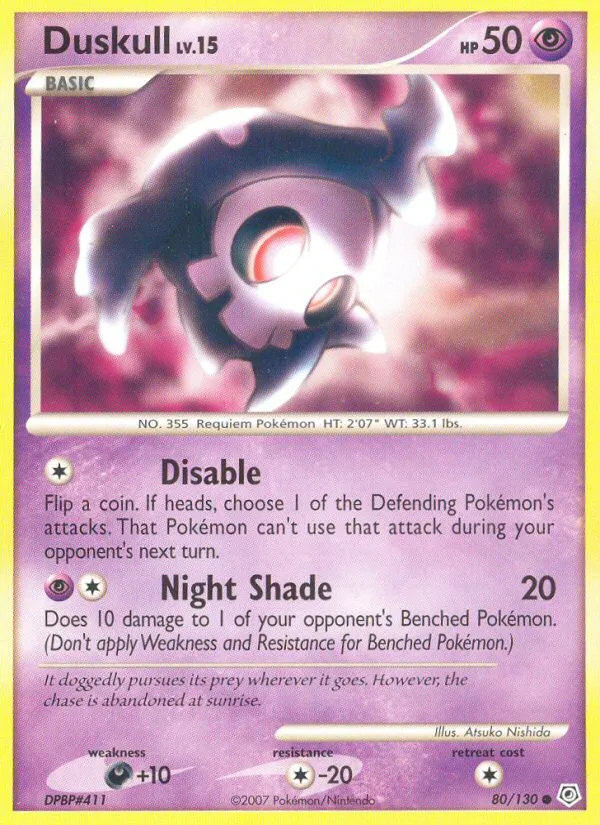 Duskull Diamond & Pearl card