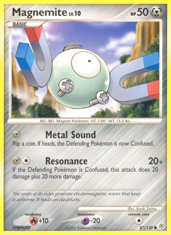 Magnemite #87 Diamond & Pearl Pokemon card