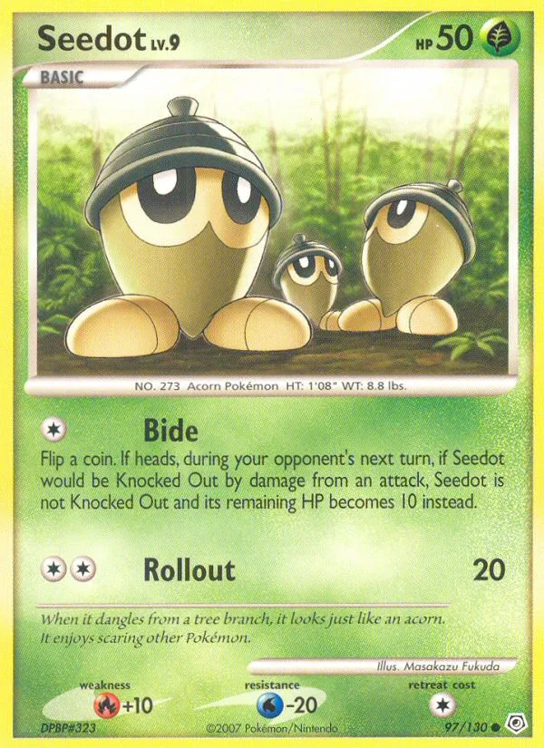 Seedot #97 Diamond & Pearl Pokemon card
