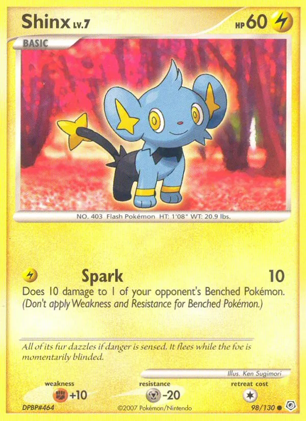 Shinx #98 Diamond & Pearl Pokemon card