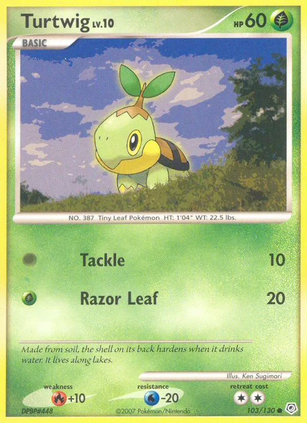 Turtwig #103 Diamond & Pearl Pokemon card