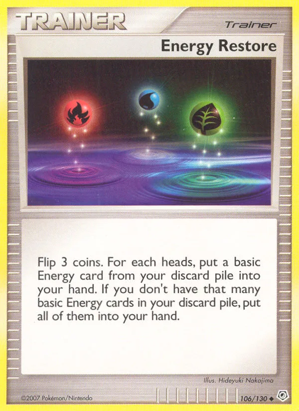 Energy Restore #106 Diamond & Pearl Pokemon card