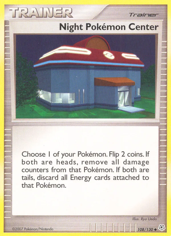 Night Pokémon Center Diamond & Pearl card