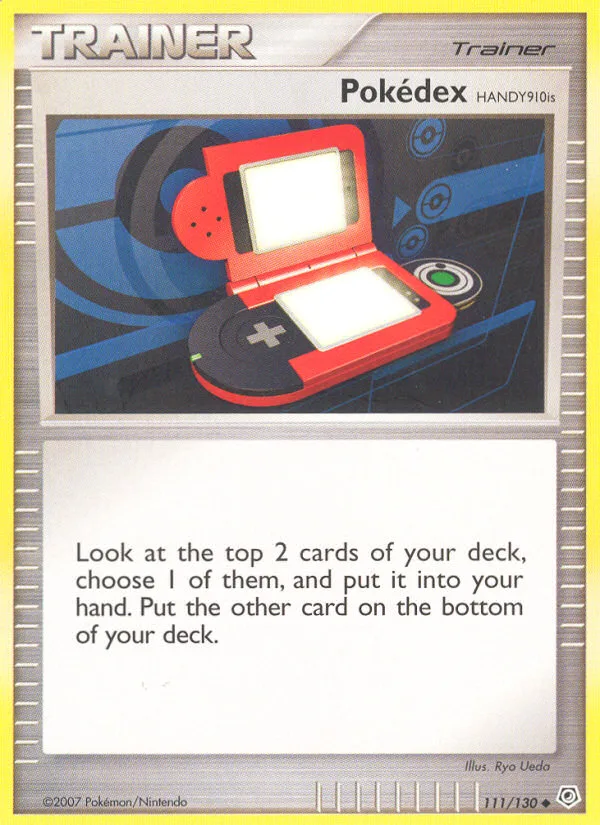 Pokédex HANDY910is #111 Diamond & Pearl Pokemon card
