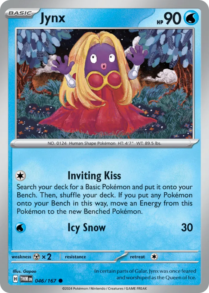 Jynx #46 Twilight Masquerade Pokemon card