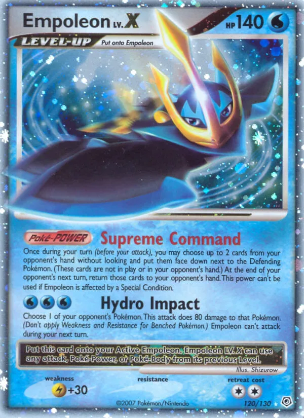 Empoleon LV.X #120 Diamond & Pearl Pokemon card