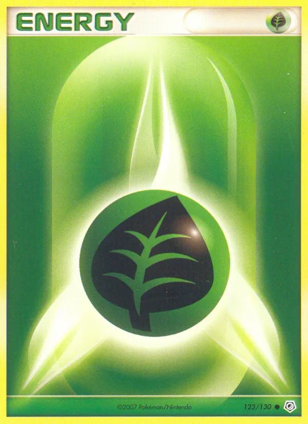 Grass Energy #123 Diamond & Pearl Pokemon card