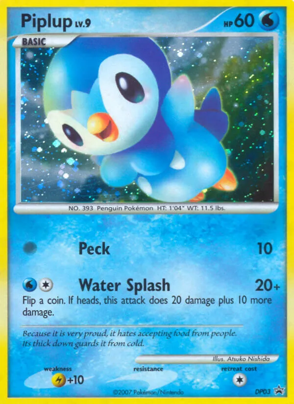 Piplup #DP03 DP Black Star Promos Pokemon card