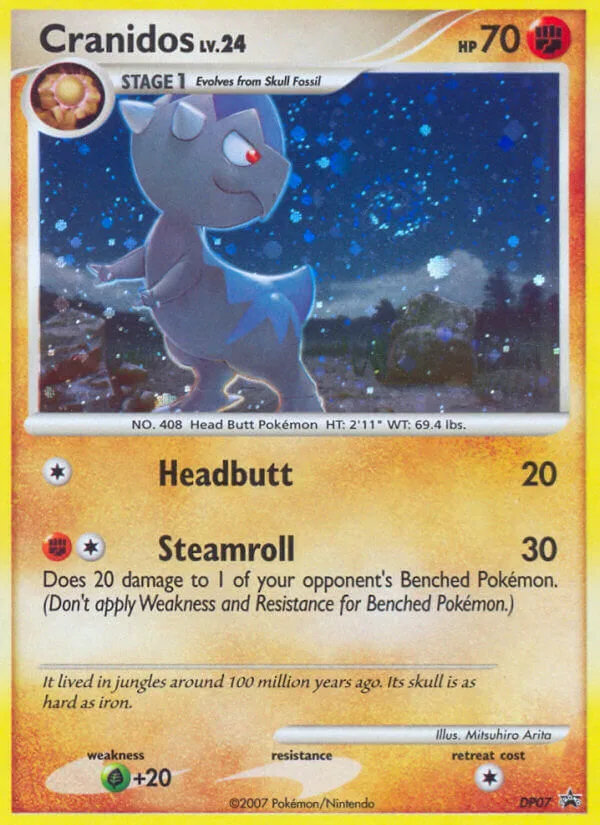 Cranidos #DP07 DP Black Star Promos Pokemon card