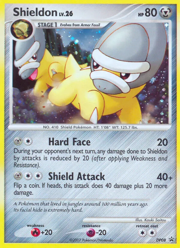 Shieldon #DP08 DP Black Star Promos Pokemon card
