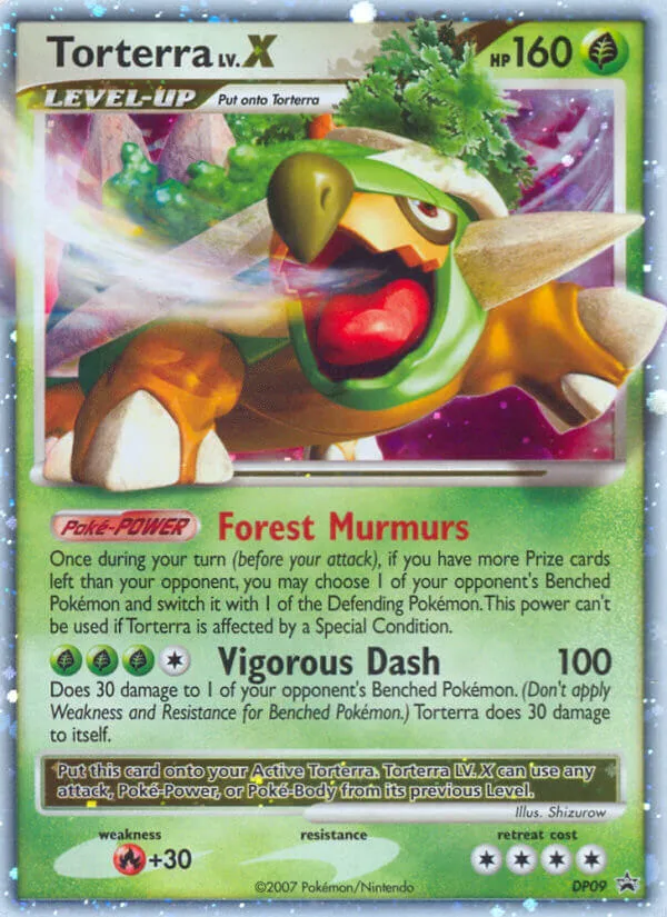 Torterra LV.X #DP09 DP Black Star Promos Pokemon card