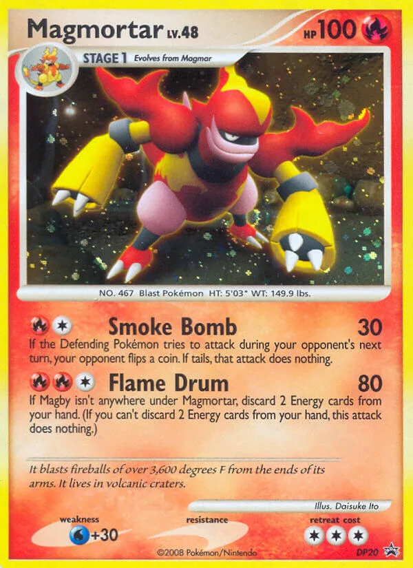 Magmortar #DP20 DP Black Star Promos Pokemon card
