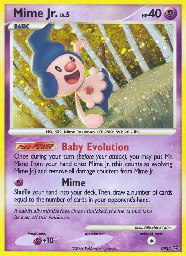 Mime Jr. #DP22 DP Black Star Promos Pokemon card