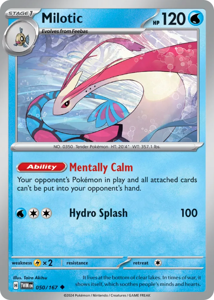 Milotic #50 Twilight Masquerade Pokemon card