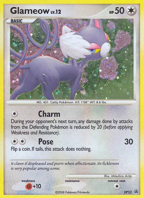 Glameow #DP23 DP Black Star Promos Pokemon card