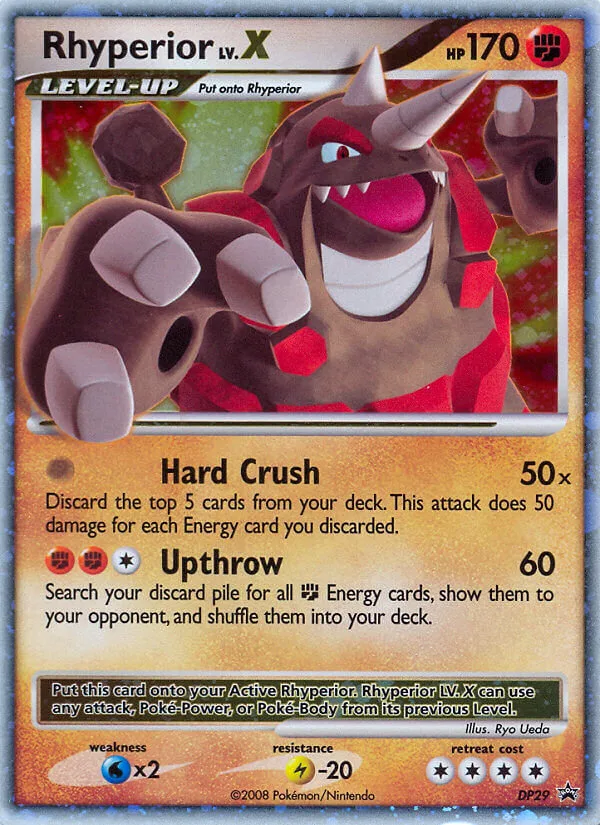 Rhyperior LV.X #DP29 DP Black Star Promos Pokemon card