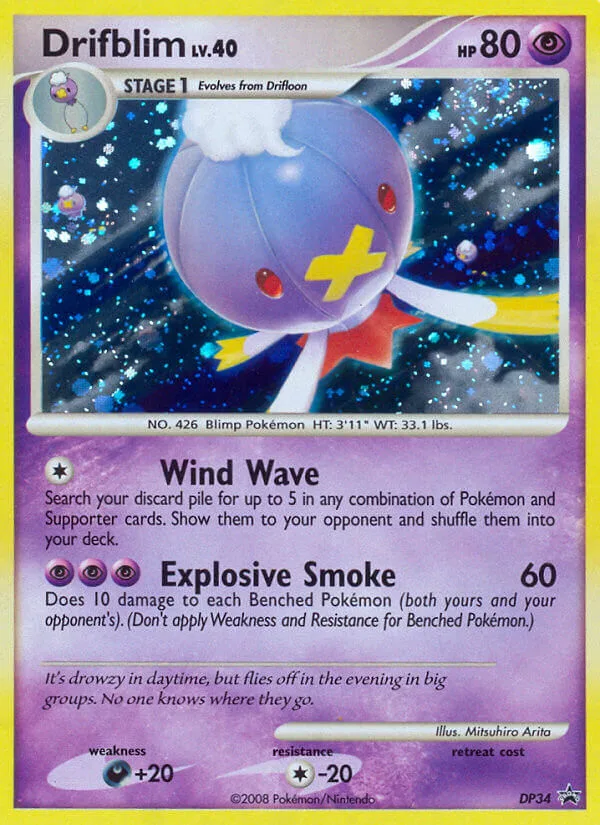 Drifblim #DP34 DP Black Star Promos Pokemon card