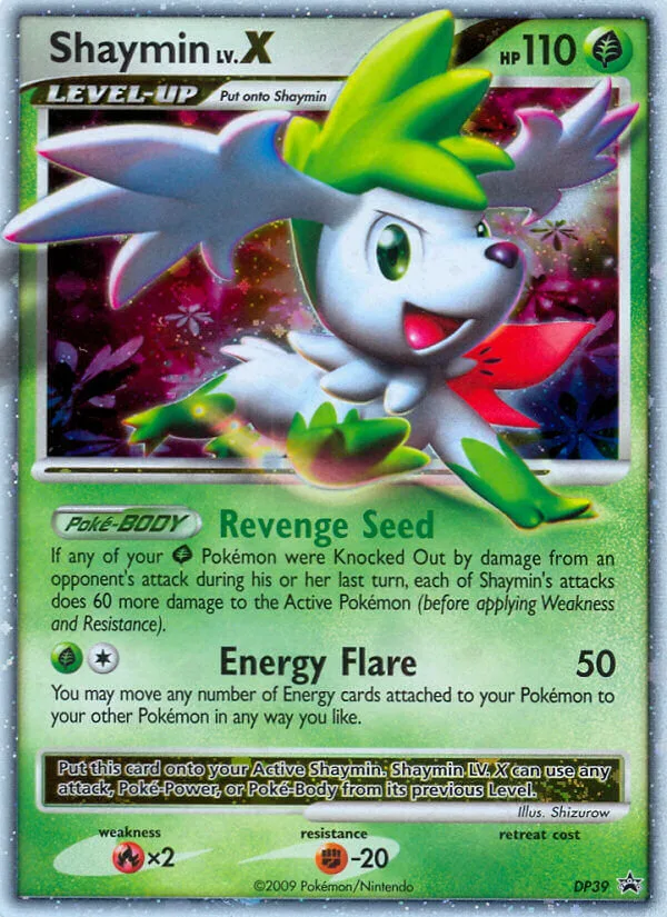 Shaymin LV.X #DP39 DP Black Star Promos Pokemon card