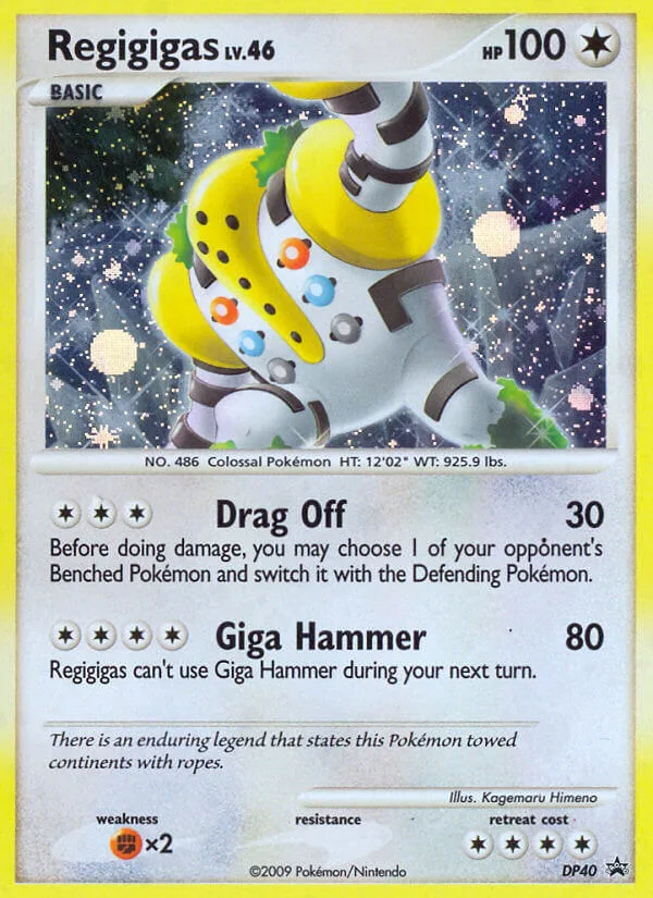 Regigigas #DP40 DP Black Star Promos Pokemon card