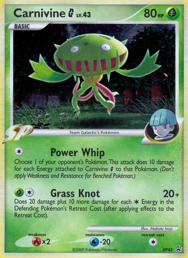 Carnivine G #DP42 DP Black Star Promos Pokemon card