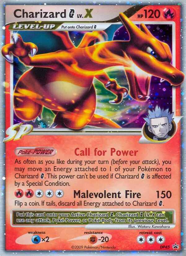 Charizard G LV.X #DP45 DP Black Star Promos Pokemon card