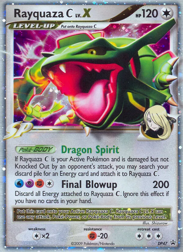 Rayquaza C LV.X #DP47 DP Black Star Promos Pokemon card