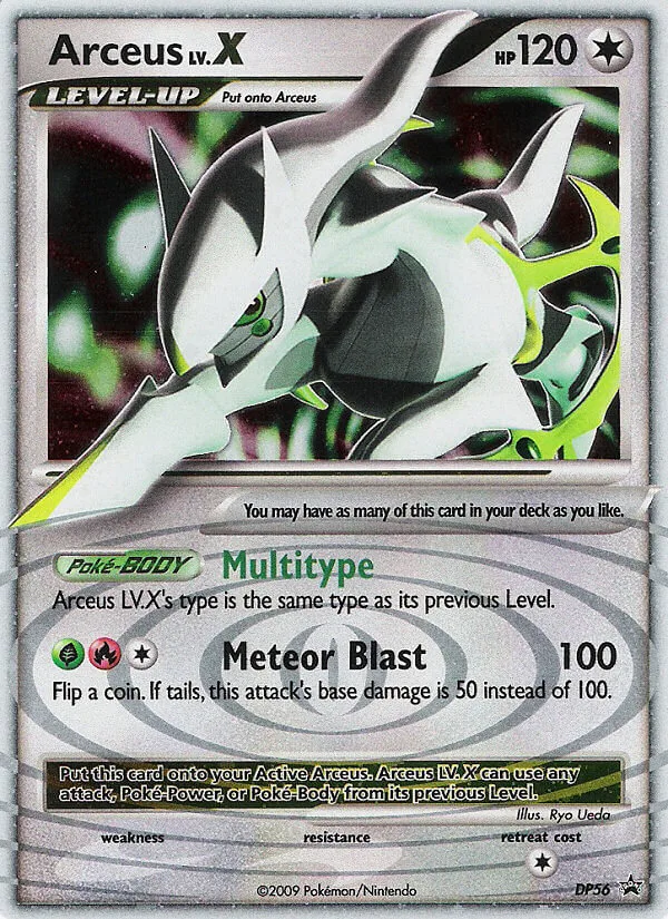 Arceus LV.X #DP56 DP Black Star Promos Pokemon card