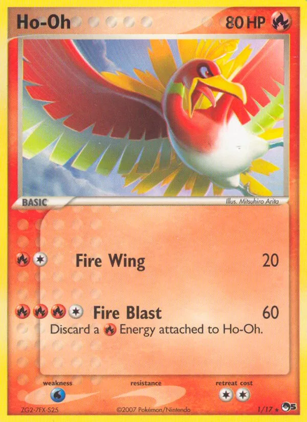 Ho-Oh #1 POP Series 5 Pokemon card