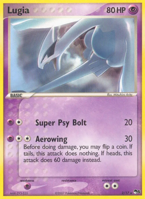 Lugia #2 POP Series 5 Pokemon card
