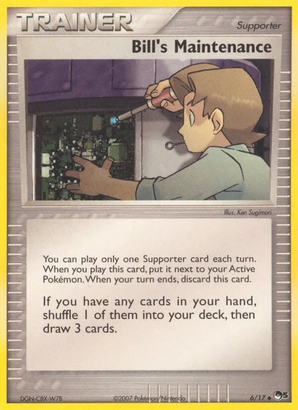 Bill's Maintenance #6 POP Series 5 Pokemon card