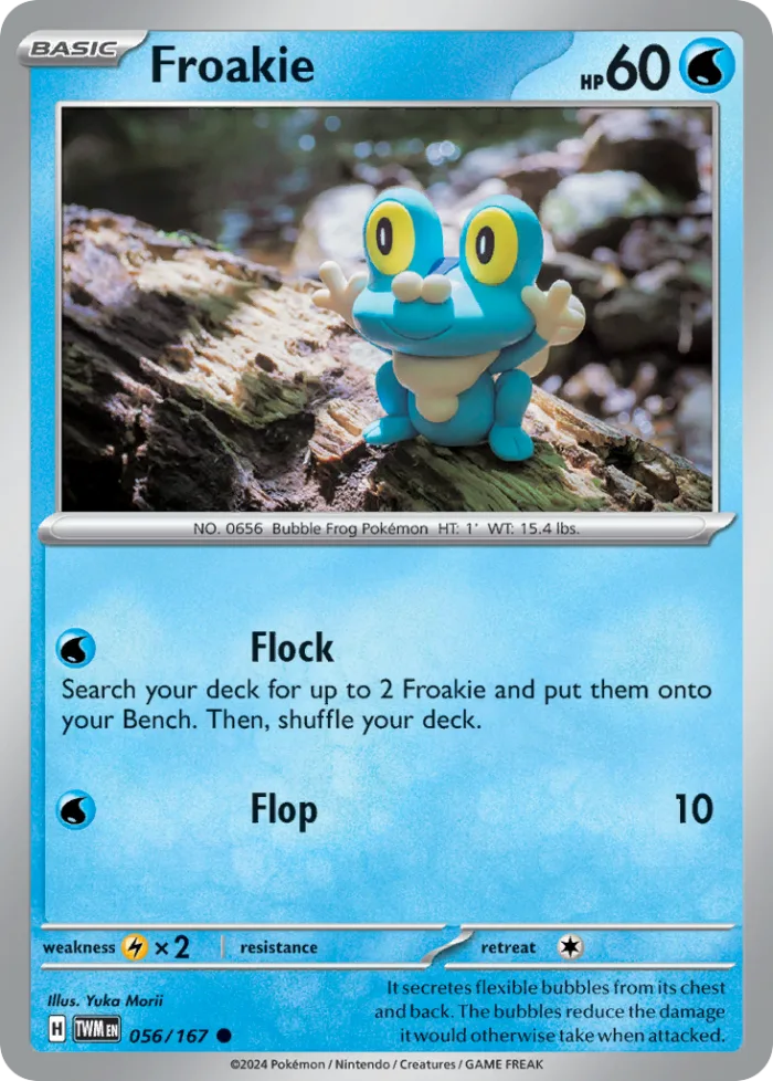Froakie #56 Twilight Masquerade Pokemon card