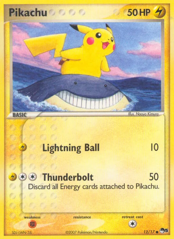 Pikachu #12 POP Series 5 Pokemon card