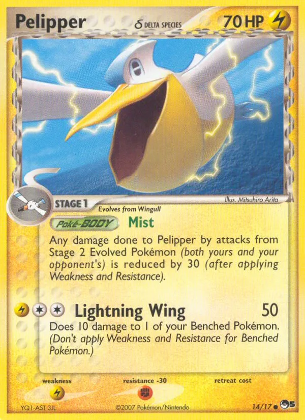 Pelipper δ #14 POP Series 5 Pokemon card