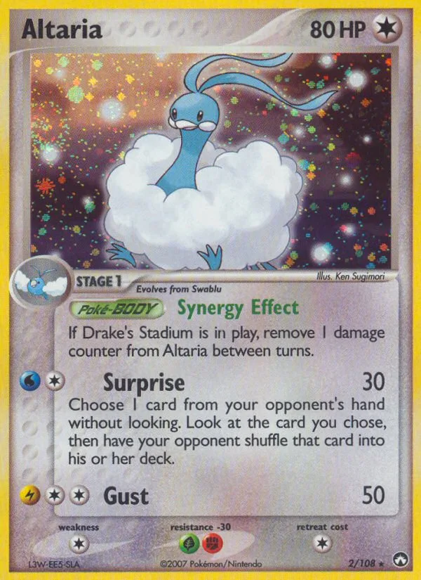 Altaria #2 EX Power Keepers Pokemon card