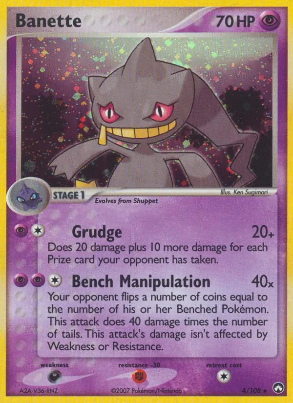 Banette #4 EX Power Keepers Pokemon card