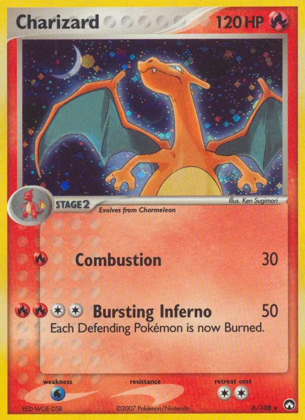 Charizard #6 EX Power Keepers Pokemon card